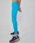 LEGGING BOLSOS LATERAIS E RECORTE TULE AZUL