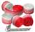 MARCACAO VOLEI PRAIA VERMELHO E BRANCO C/FIXADORES - comprar online
