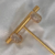 Trio de argolas click cravejadas banhado em Ouro 18k - Luar Semijoias