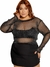 Cropped Brilho Plus Size Tule Lurex Brilho Xadrex - Vick - comprar online
