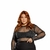 Cropped Brilho Plus Size Tule Lurex Brilho Xadrex - Vick