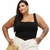 Corselet Plus Size Feminino Tamanho Grande Detalhe Assimétrico Bico - Maria - Donna Moça Plus