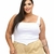 Corselet Plus Size Feminino Tamanho Grande Detalhe Assimétrico Bico - Maria