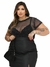BODY FEMININO PLUS SIZE SEGUNDA PELE ANIMAL PRINT TRANSPARENTE - BIA - comprar online