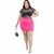 Shorts Saia Alfaitaria Plus Size Oval Social Moda Feminina Plus - Sofia na internet