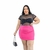 Shorts Saia Alfaitaria Plus Size Oval Social Moda Feminina Plus - Sofia - Donna Moça Plus