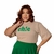 Tshirt Camiseta Estampa Chic Moda Atual Plus Size - Lolla - Donna Moça Plus