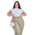 Conjunto Feminino Plus Size Calça Social Alfaitaria E Blusa Muscle -Tati - loja online