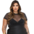 BODY FEMININO PLUS SIZE SEGUNDA PELE ANIMAL PRINT TRANSPARENTE - BIA na internet