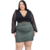 Conjunto Blusa Manga Longa E Saia Couro Festa Luxo Plus G1 - Laura - Donna Moça Plus