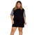 Vestido Plus Size Brilho Manga Paetê Camisetão