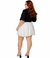 Saia Balone Plissada Godê Rodada Plus Size Tamanho Grande - Balone - Donna Moça Plus