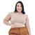 Conjunto Feminino Plus Size Calça Social Alfaitaria E Blusa Muscle -Tati - loja online