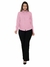 KIT Feminino 2 Peças - Camisa Social Rosa Manga Longa com Strass e Calça Flare Jeans Preto Levanta Bumbum na internet