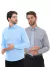 KIT Masculino 2 Peças - Camisa Social Premium Tipo Linho Azul Claro e Camisa Social Slim Cinza - comprar online