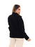 Jaqueta Maxxi Oversized Feminina Jeans Preto com Decoração de Spike na internet