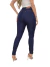 Kit Feminino 2 peças - Calça Feminina Skinny Jeans Escuro e Camisa Social Feminina Slim Vinho na internet