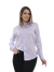 Camisa Social Feminina Manga Longa Slim Lilás