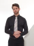 Camisa Social Manga Longa Slim Preta na internet