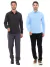 KIT Masculino 2 Peças - Camisa Social Premium Tipo Linho Azul Claro e Camisa Social Slim Preto