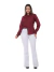 Kit Feminino 2 Peças - Camisa Social Feminina Slim Vinho e Calça Flare Sarja Branca na internet