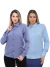 KIT Feminino 2 Peças - Camisa Social Premium Tipo Linho Azul Cobalto e Camisa Social Slim Azul Bebê - comprar online