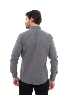 KIT Masculino 2 Peças - Camisa Social Premium Tipo Linho Chumbo e Camisa Social Premium Tipo Linho Bege - Ptrl Jeans | Moda Jeans
