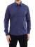 KIT Masculino 2 Peças - Camisa Social Premium Tipo Linho Azul Marinho e Camisa Social Slim Branca na internet