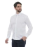 KIT Masculino 2 Peças - Camisa Social Premium Tipo Linho Azul Marinho e Camisa Social Slim Branca