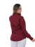 Kit Feminino 2 Peças - Camisa Social Feminina Slim Vinho e Calça Flare Sarja Branca - comprar online