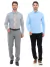 KIT Masculino 2 Peças - Camisa Social Premium Tipo Linho Azul Claro e Camisa Social Slim Cinza - comprar online