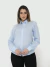 Imagem do KIT Feminino 2 Peças - Camisa Social Azul bebê Manga Longa com Strass e Calça Flare Jeans Preto Levanta Bumbum