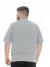 Plus Size Camisa Polo Listrada Cinza Mescla na internet