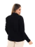 Jaqueta Maxxi Oversized Feminina Jeans Preto com Decoração de Taxas e Ilhos na internet