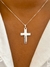 dije cruz plata lisa - Athenea Joyas