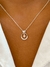 collar con corazón y círculo con cristales - comprar online
