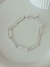 Pulsera forcet doble acero blanco - comprar online