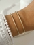 Semi esclava doble acero dorado - comprar online