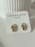 Aros pasante gold con cubic - comprar online