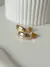 Aros pasante gold con cubic en internet