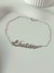 pulsera mini rolo con nombre