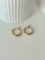 argollas 1,5cm con bolita acero dorado