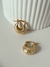Argollas infladas gold