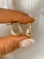 Argollas infladas gold - comprar online