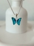 dije y aros mariposa azul en internet