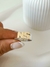 Anillo doble inicial plata y oro - comprar online