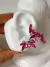 aro gema fucsia base plateada