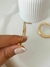Aros círculo texturado 3,5cm acero dorado en internet