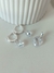 conjunto dije y argollitas corazon cristal