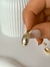 Aros pasante gold con cubic